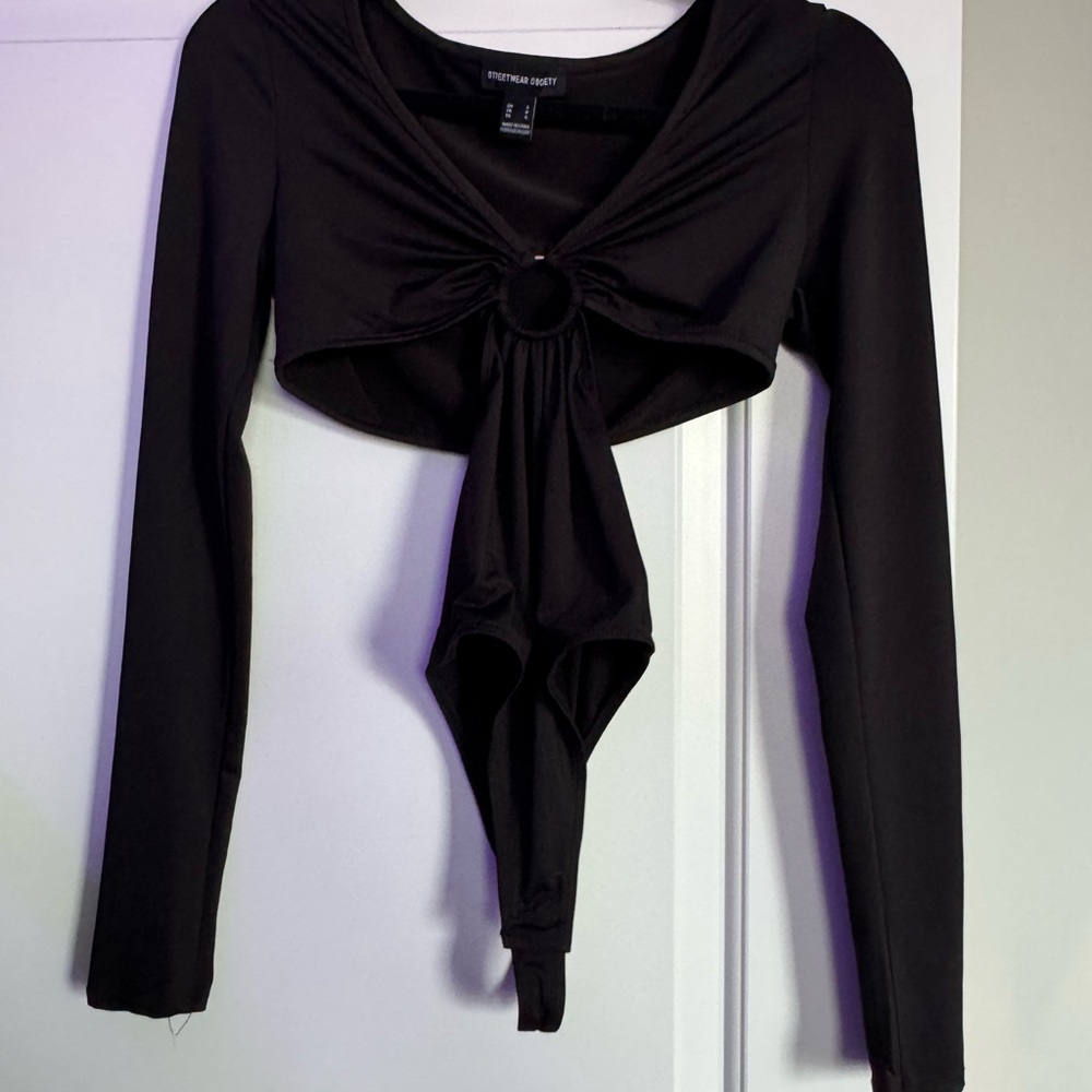 Black Long Sleeve Bodysuit